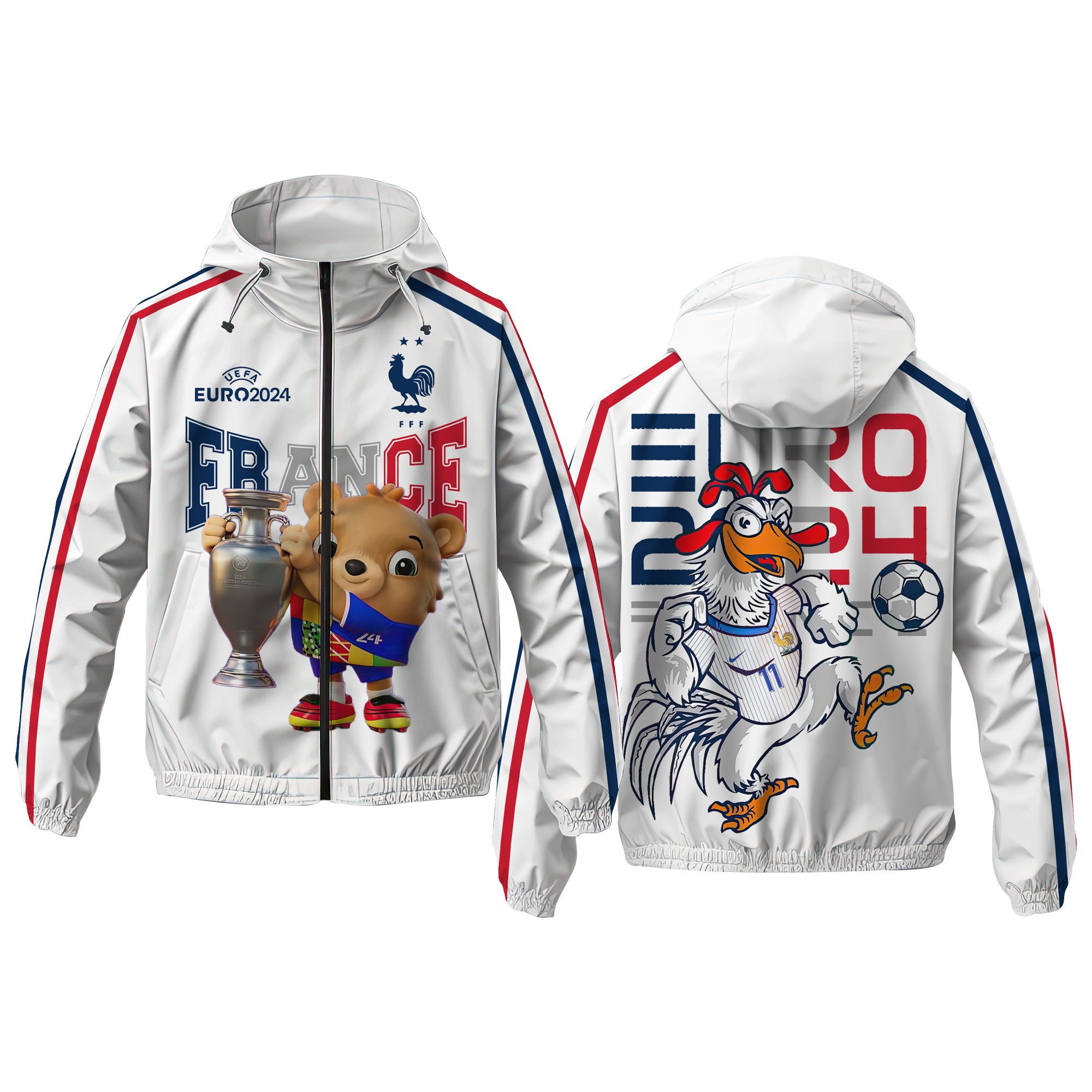 France Euro Euro Style Windbreaker Jacket For Fans