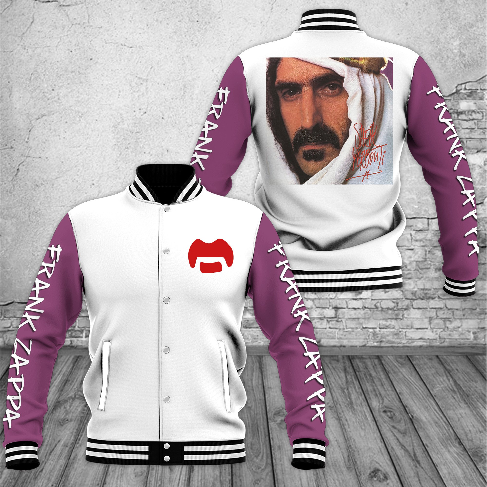 Frank Zappa Music Style Baseball Jacket For Fans