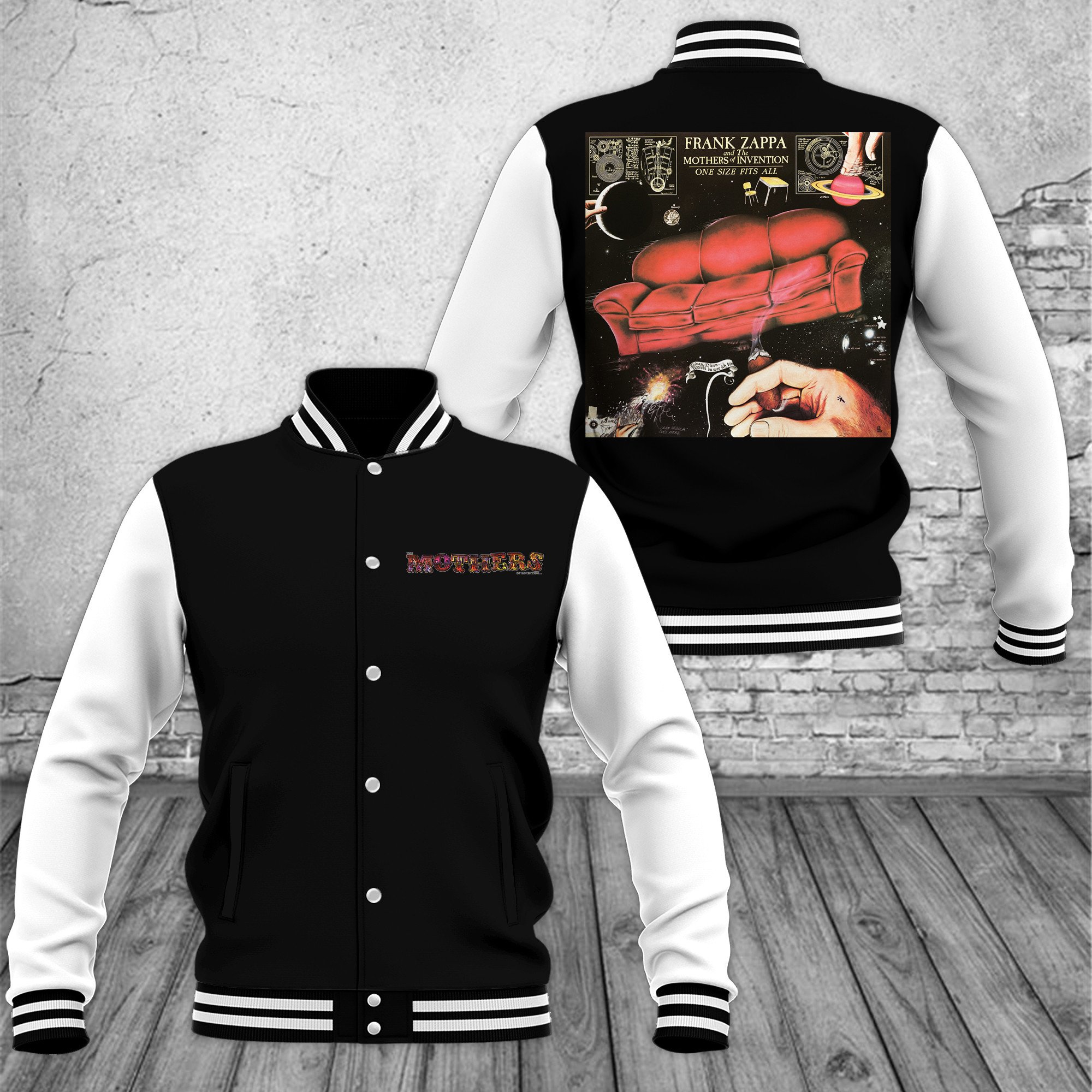 Frank Zappa Music Style Baseball Jacket For Fans