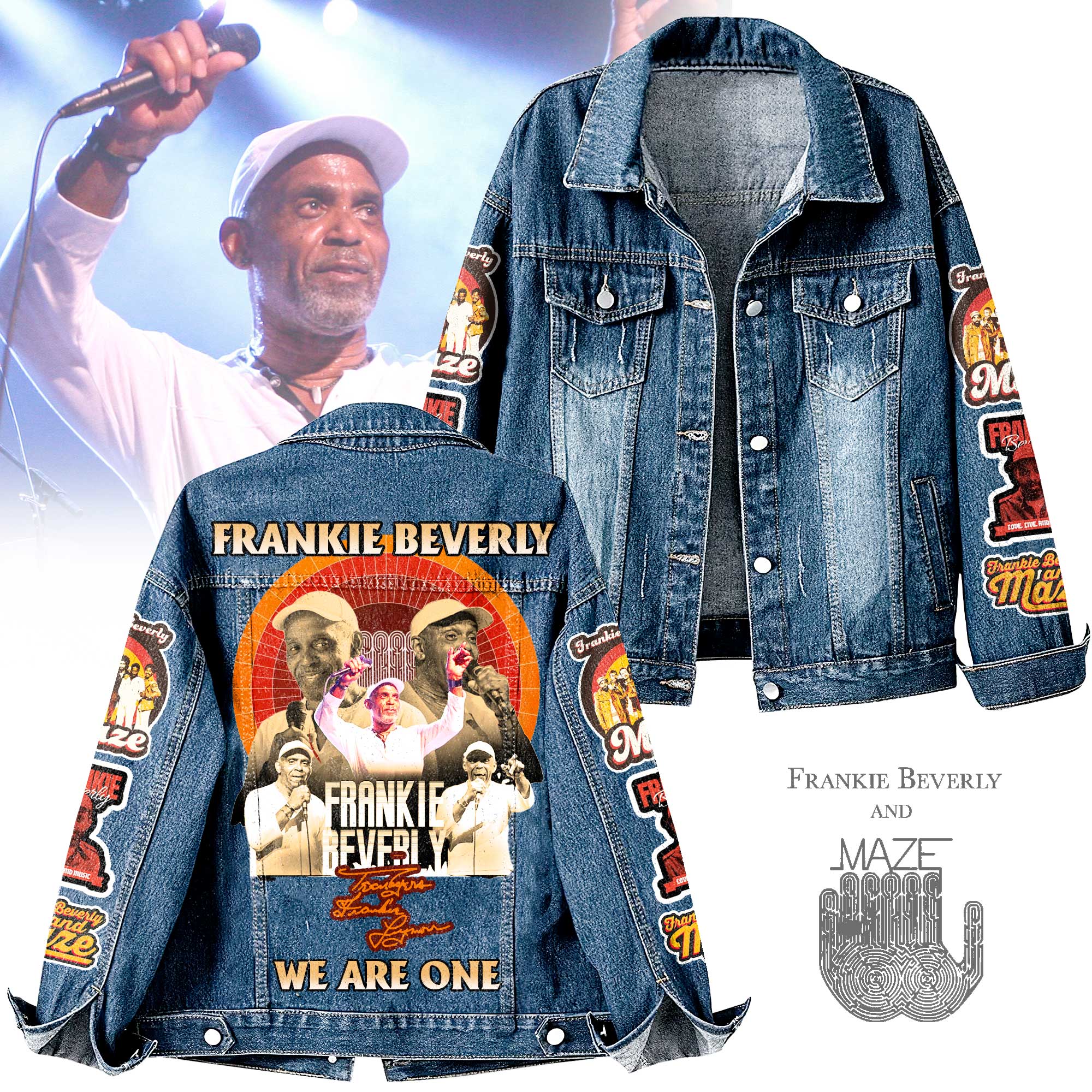 Frankie Beverly Music Denim Jacket Gift For Fans