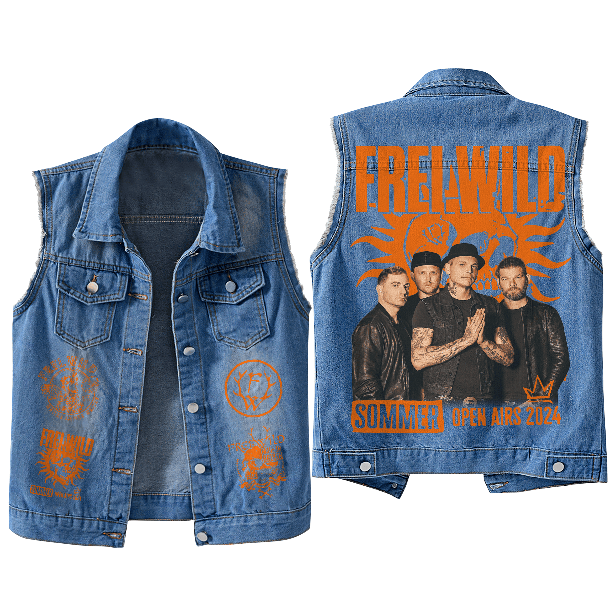 Frei.Wild Music Style Sleeveless Jacket For Fans