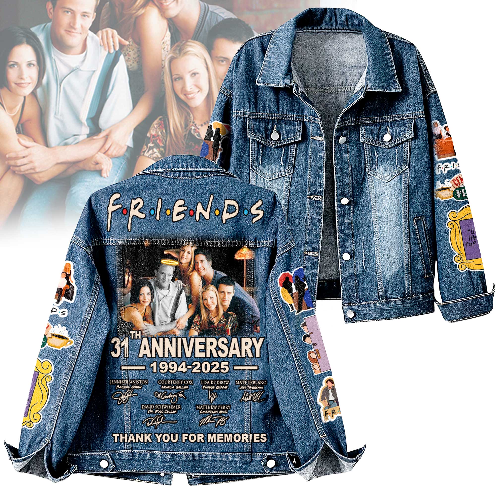 Friends TV Series Denim Jacket Gift For Fans