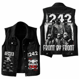 Front 242 Music Style Sleeveless Jacket For Fans