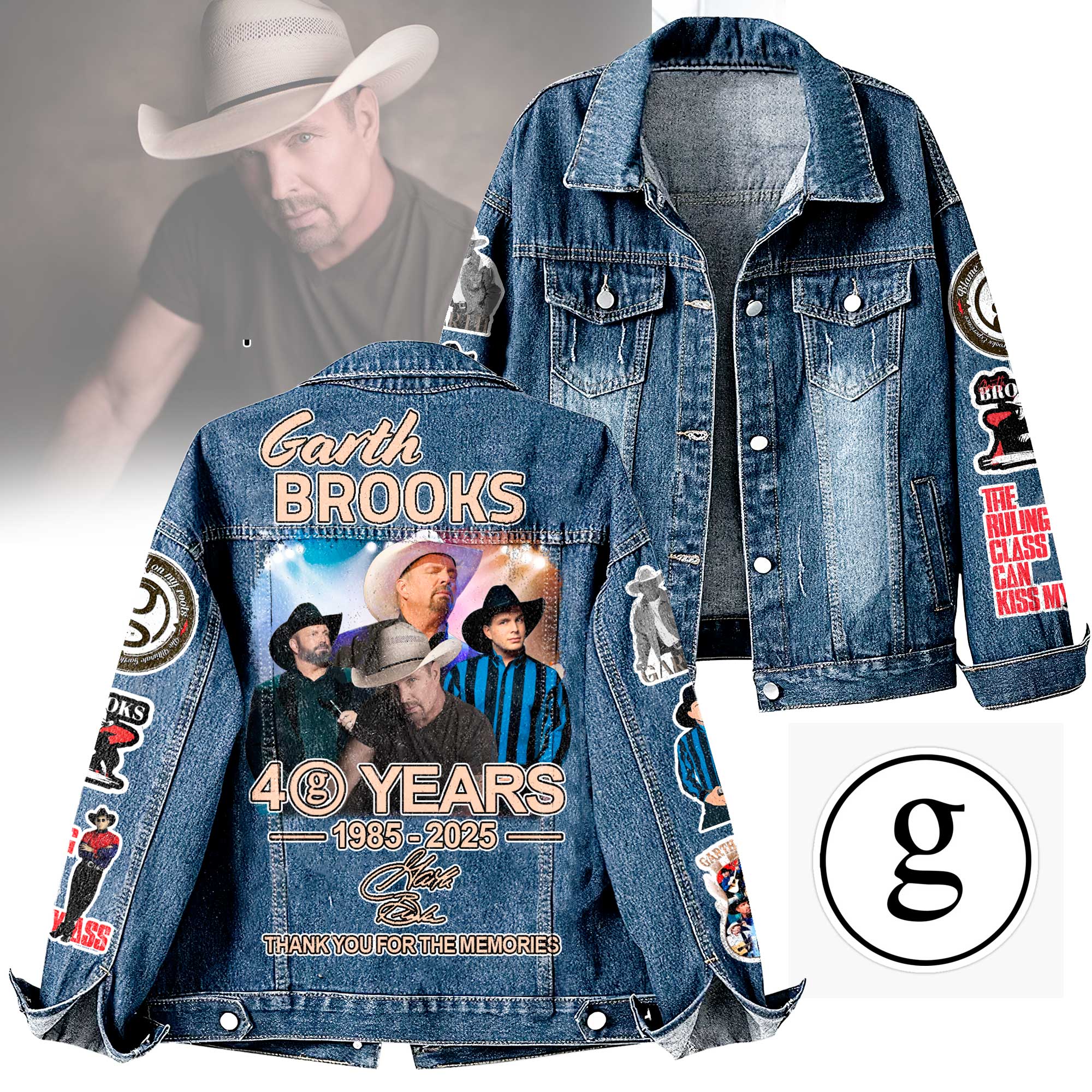 Garth Brooks Music Denim Jacket Gift For Fans