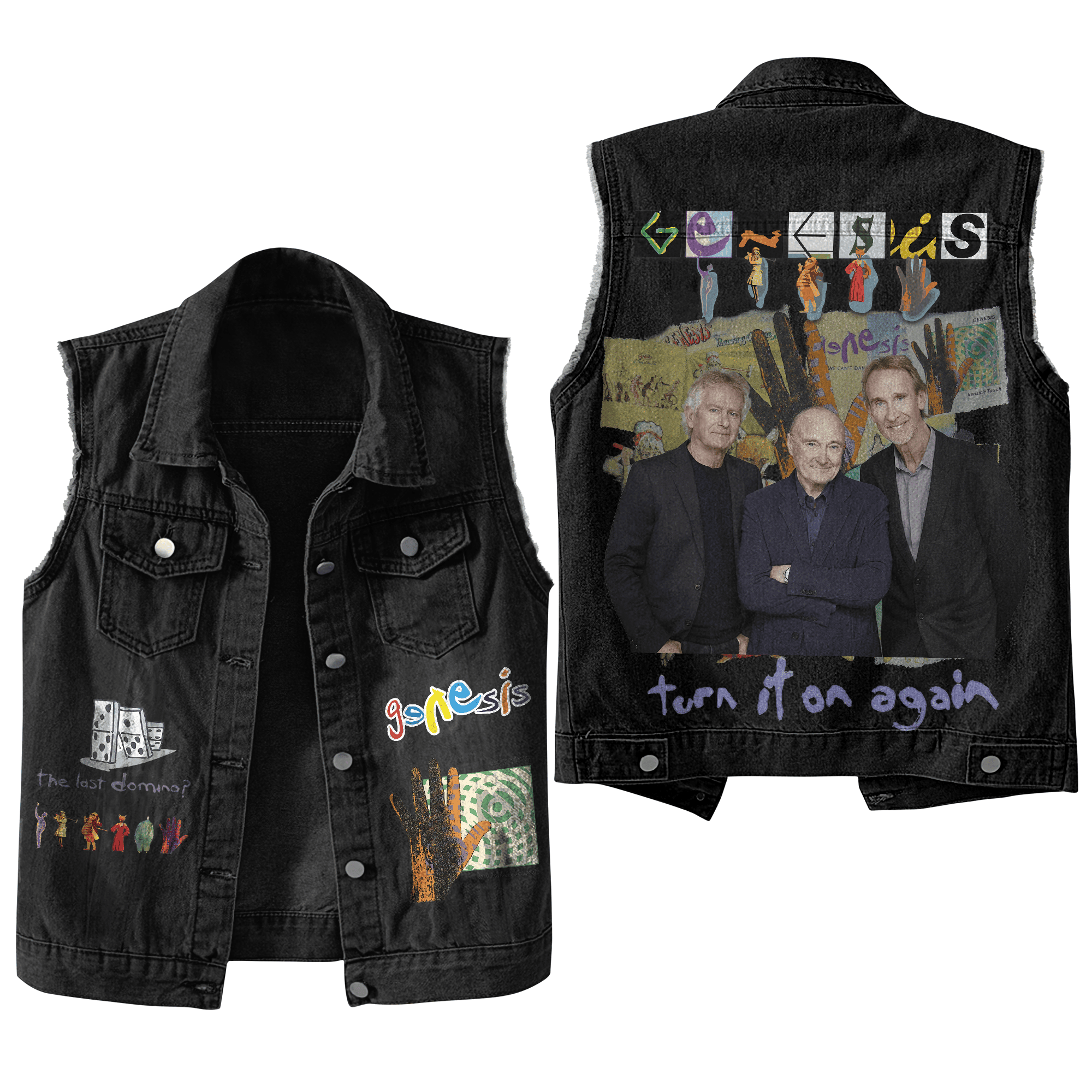 Genesis Band Music Style Sleeveless Jacket For Fans