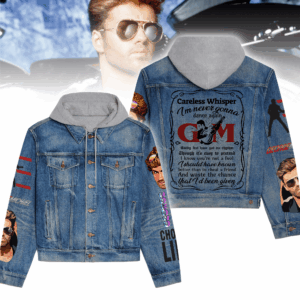 George Michael Music Style Hooded Denim Jacket For Fans