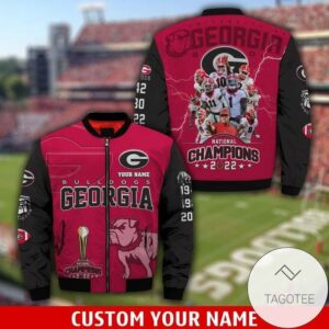 Georgia Bulldogs National Championship 2022 Style Bomber Jacket For Fans