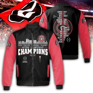 Georgia Bulldogs NCAA Style Bomber Jacket For Fans