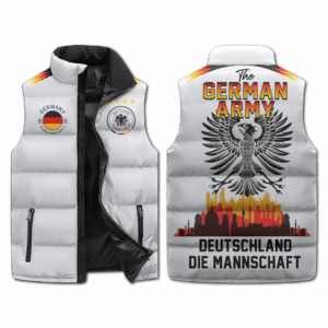 Germany Euro 2024 Style Sleeveless Puffer Jacket For Fans