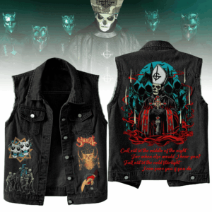 Ghost Band Music Style Sleeveless Jacket For Fans