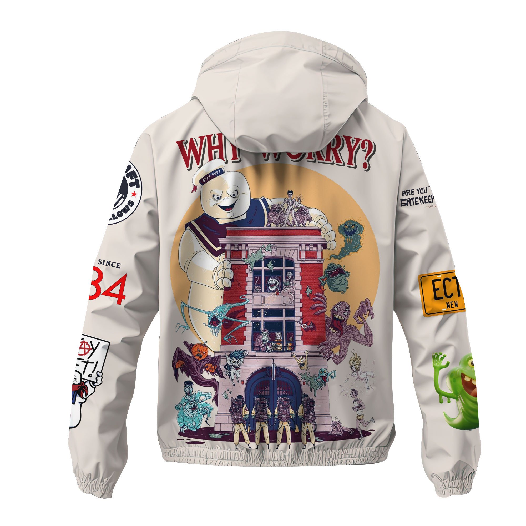 Ghost Movie Style Windbreaker Jacket For Fans