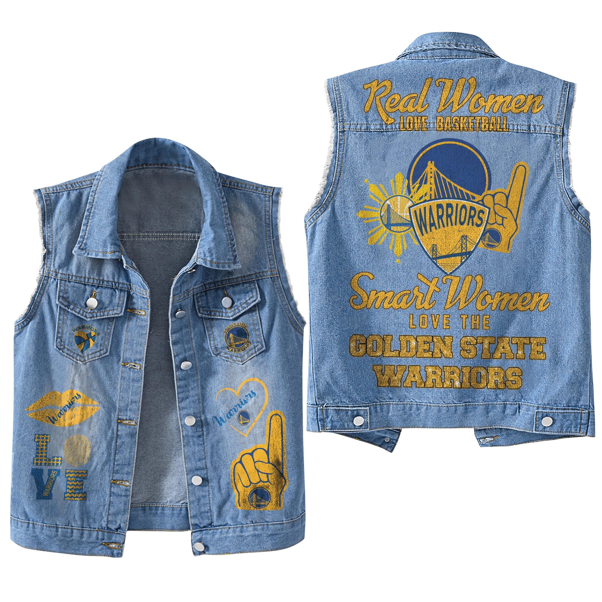 Golden State Warriors NBA Style Sleeveless Jacket For Fans