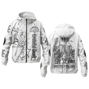 Grateful Dead Music Style Windbreaker Jacket For Fans