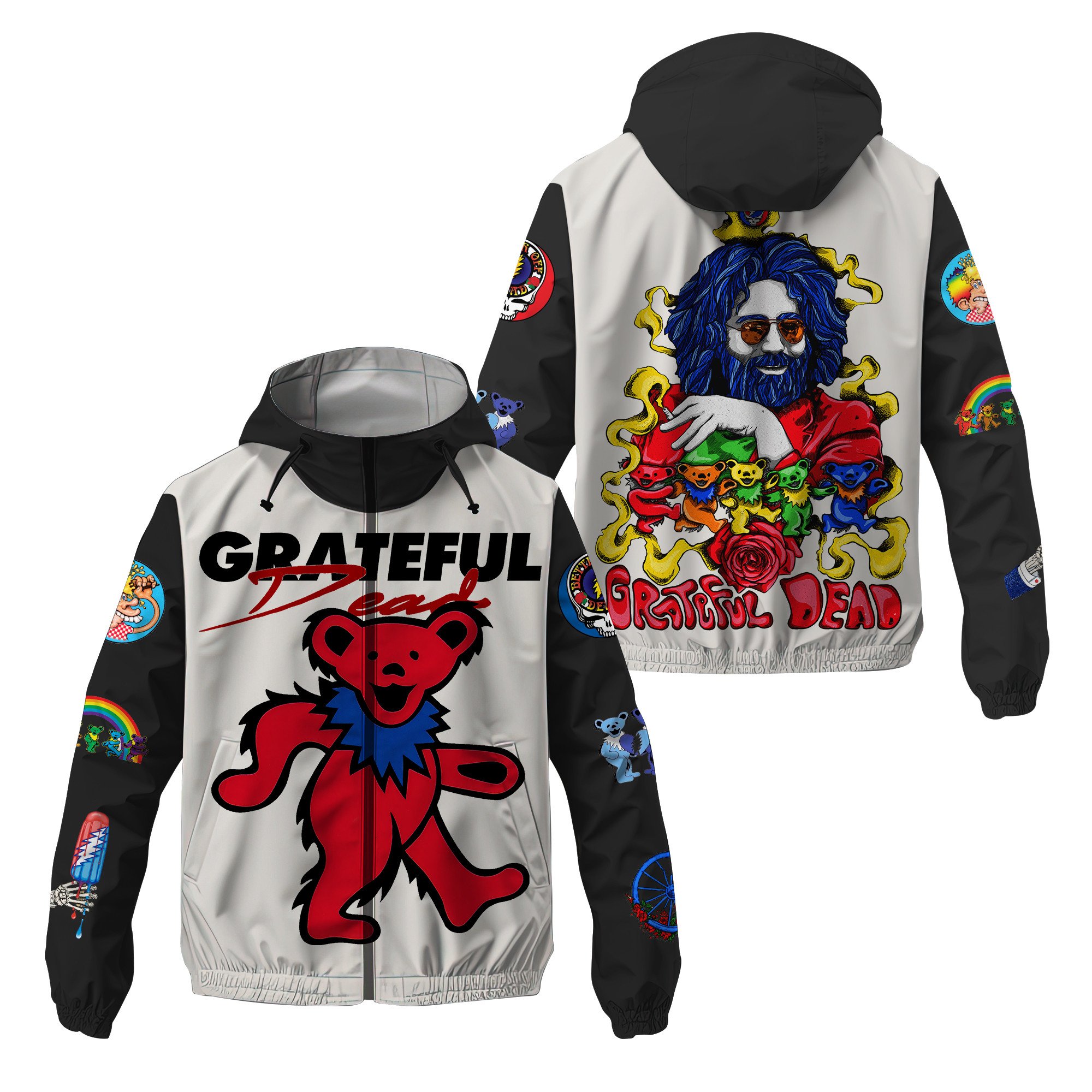 Grateful Dead Music Style Windbreaker Jacket For Fans