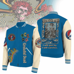 Grateful Dead Rock Band Music Style Baseball Jacket For Fans