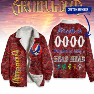 Grateful Dead Rock Band Music Style Fleece Jacket For Fans
