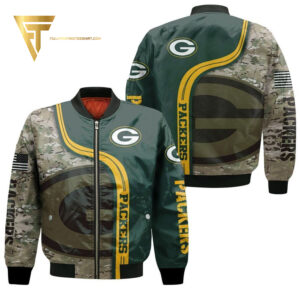 Green Bay Packers NFL Style Bomber Jacket For Fans