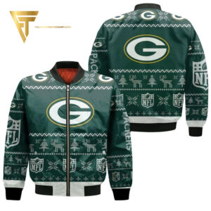 Green Bay Packers NFL Style Bomber Jacket For Fans