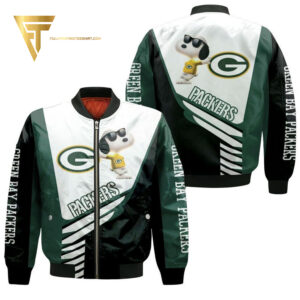 Green Bay Packers NFL Style Bomber Jacket For Fans