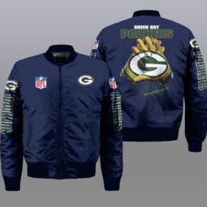 Green Bay Packers NFL Style Bomber Jacket For Fans