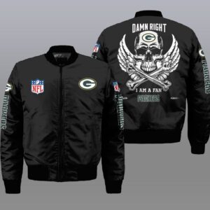 Green Bay Packers NFL Style Bomber Jacket For Fans