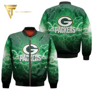 Green Bay Packers NFL Style Bomber Jacket For Fans