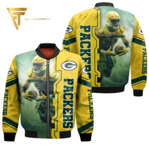 Green Bay Packers NFL Style Bomber Jacket For Fans