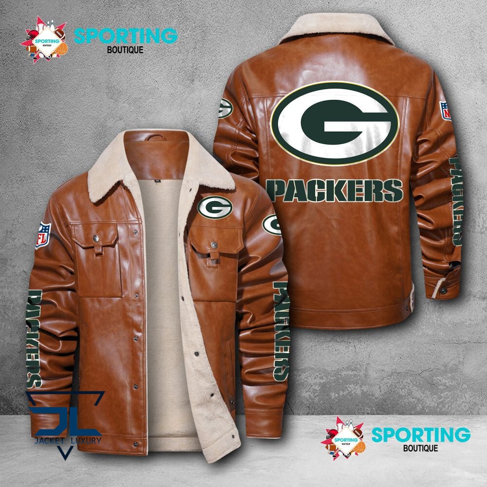 Green Bay Packers NFL Style Leather Jacket For Fans