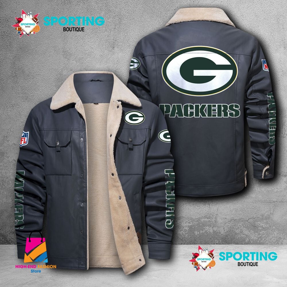 Green Bay Packers NFL Style Leather Jacket For Fans