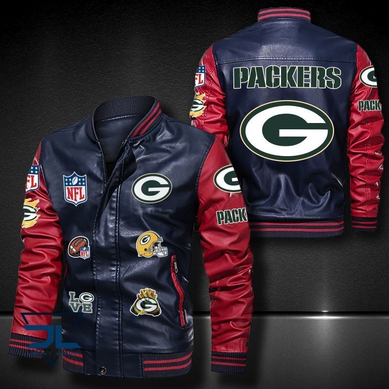 Green Bay Packers NFL Style Leather Jacket For Fan