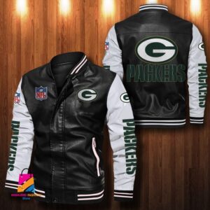 Green Bay Packers NFL Style Leather Jacket For Fan