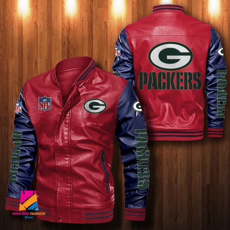 Green Bay Packers NFL Style Leather Jacket For Fan