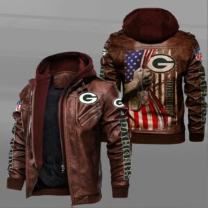 Green Bay Packers NFL Style Leather Jacket For Fan