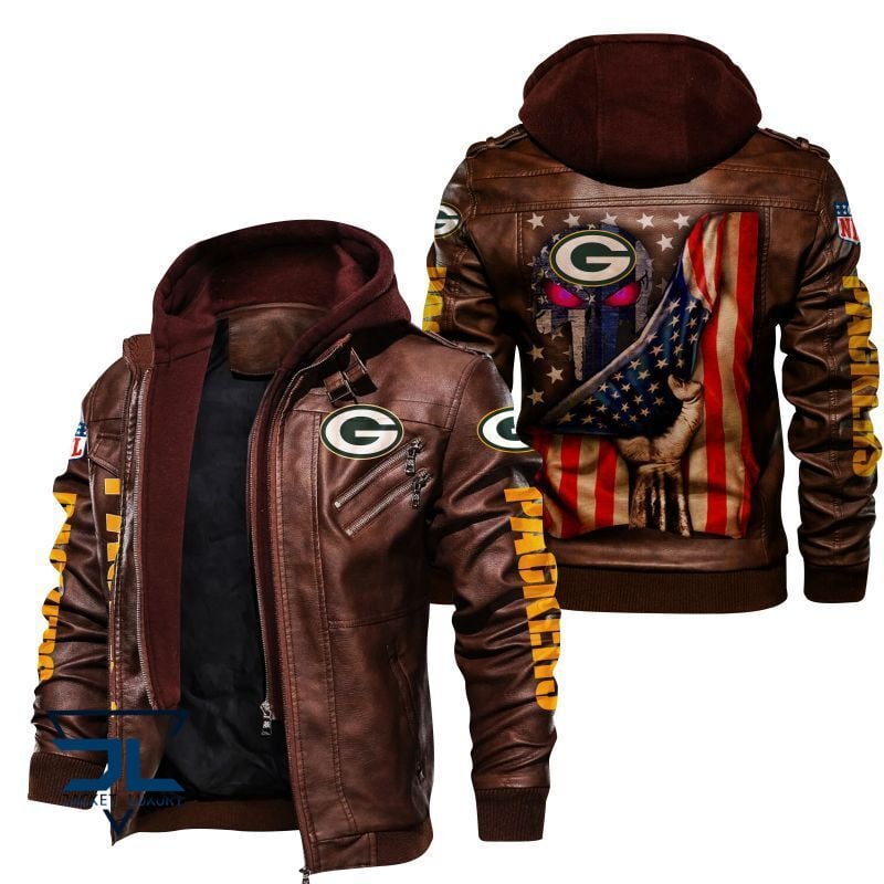 Green Bay Packers NFL Style Leather Jacket For Fan