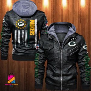 Green Bay Packers NFL Style Leather Jacket For Fan