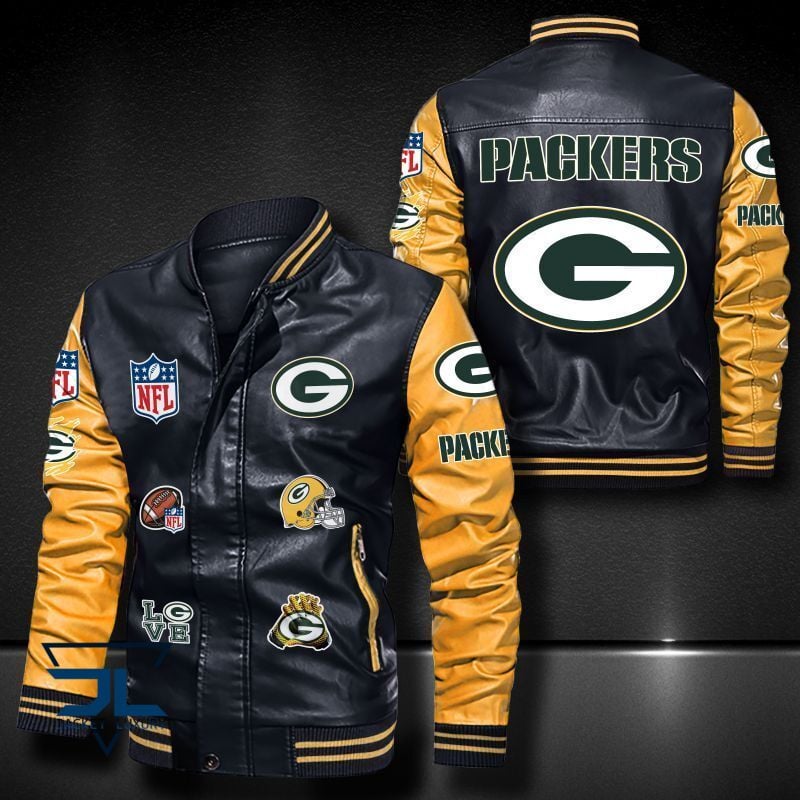 Green Bay Packers NFL Style Leather Jacket For Fan