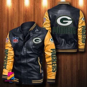 Green Bay Packers NFL Style Leather Jacket For Fan