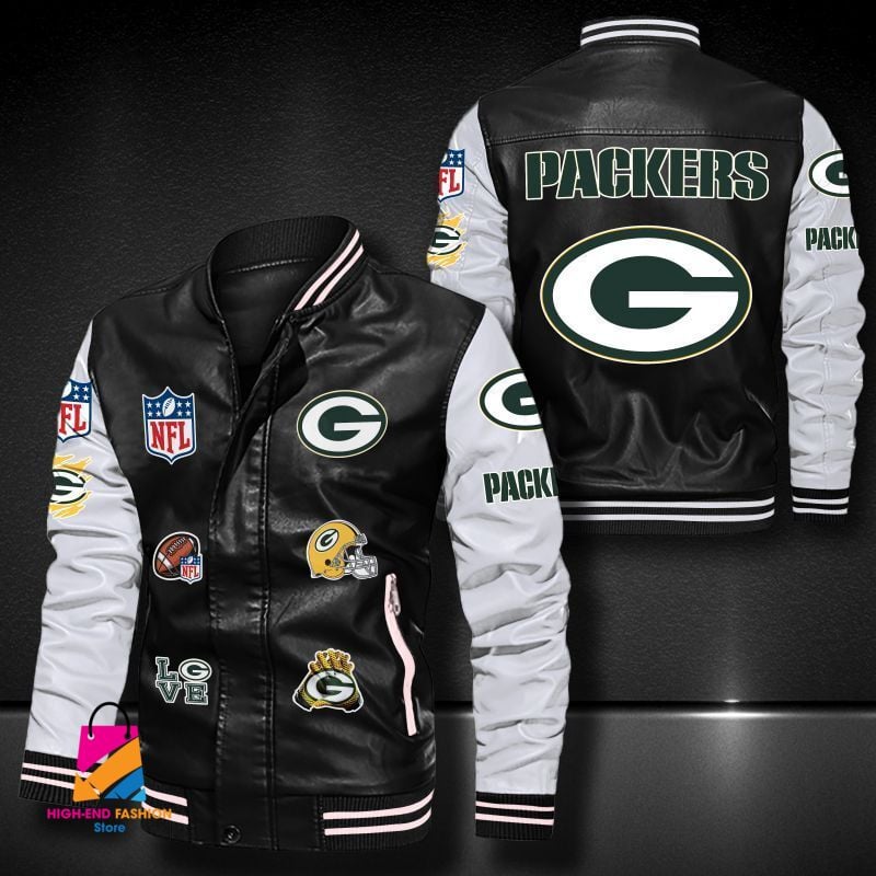 Green Bay Packers NFL Style Leather Jacket For Fan