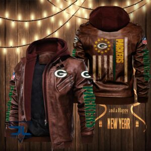 Green Bay Packers NFL Style Leather Jacket For Fan