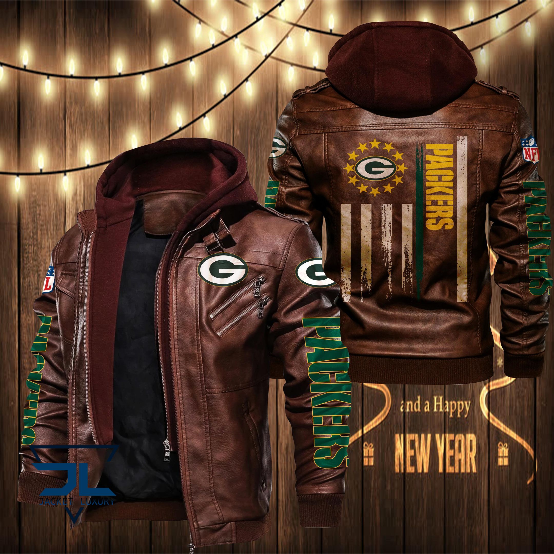 Green Bay Packers NFL Style Leather Jacket For Fan