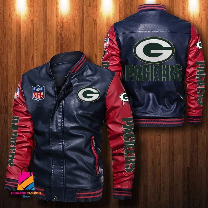 Green Bay Packers NFL Style Leather Jacket For Fan