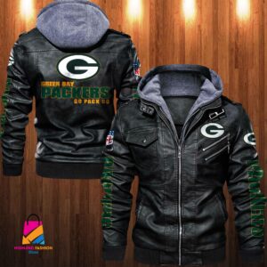 Green Bay Packers NFL Style Leather Jacket For Fan