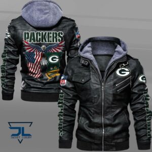 Green Bay Packers NFL Style Leather Jacket For Fan