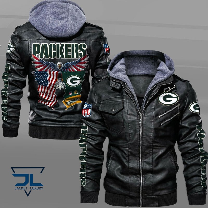 Green Bay Packers NFL Style Leather Jacket For Fan