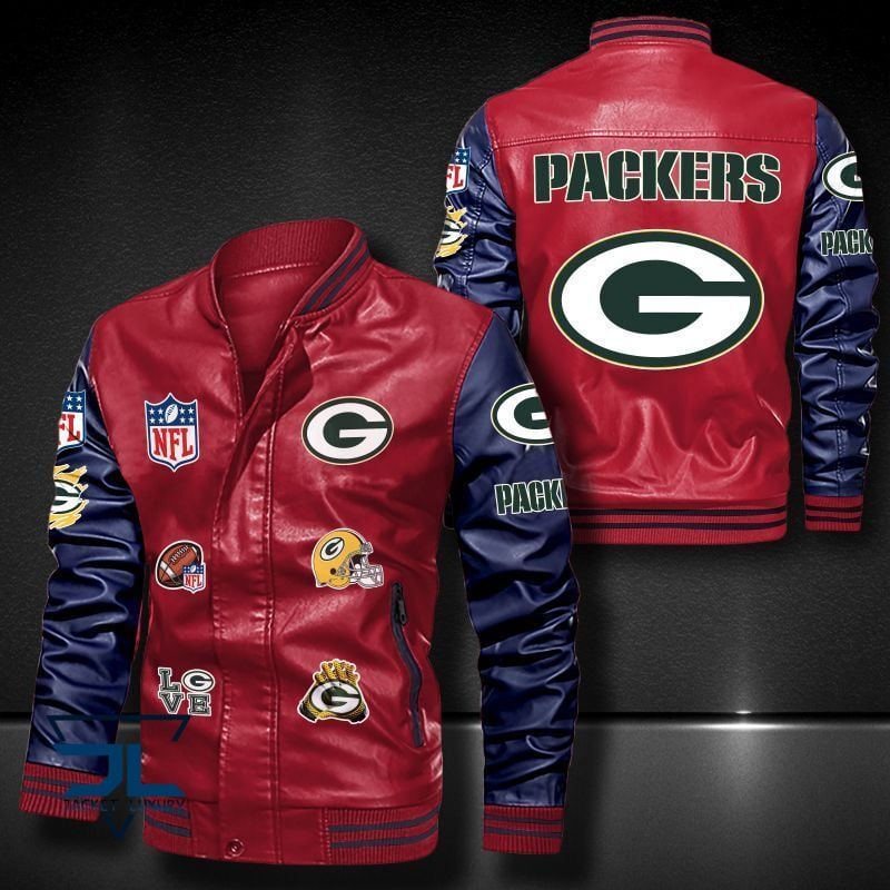 Green Bay Packers NFL Style Leather Jacket For Fan