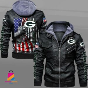 Green Bay Packers NFL Style Leather Jacket For Fan