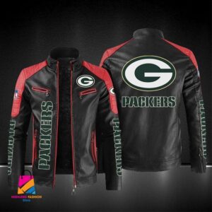 Green Bay Packers NFL Style Leather Jacket For Fans