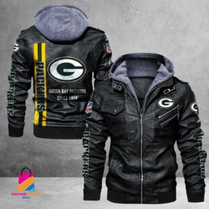 Green Bay Packers NFL Style Leather Jacket For Fans