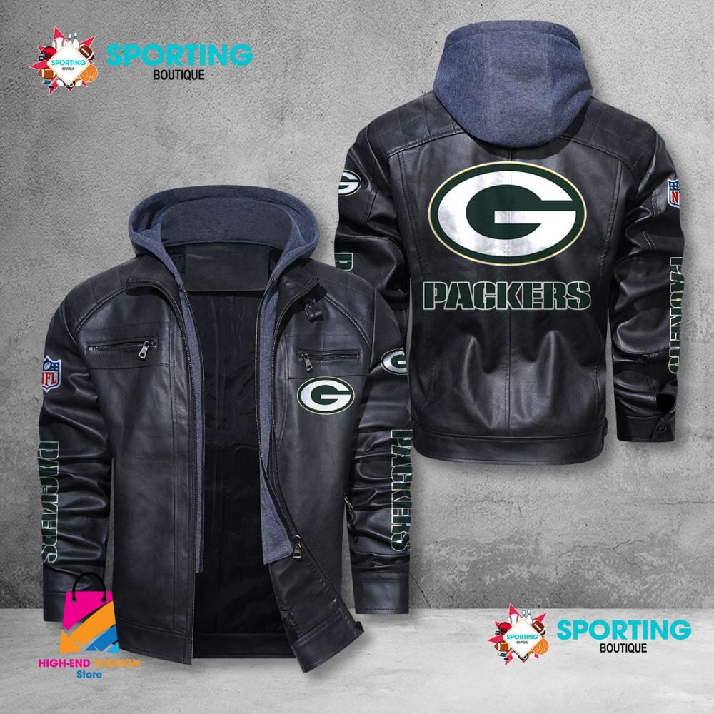 Green Bay Packers NFL Style Leather Jacket For Fans