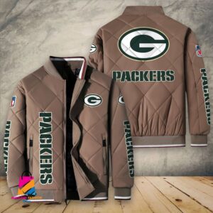 Green Bay Packers NFL Style Puffer Jacket For Fans